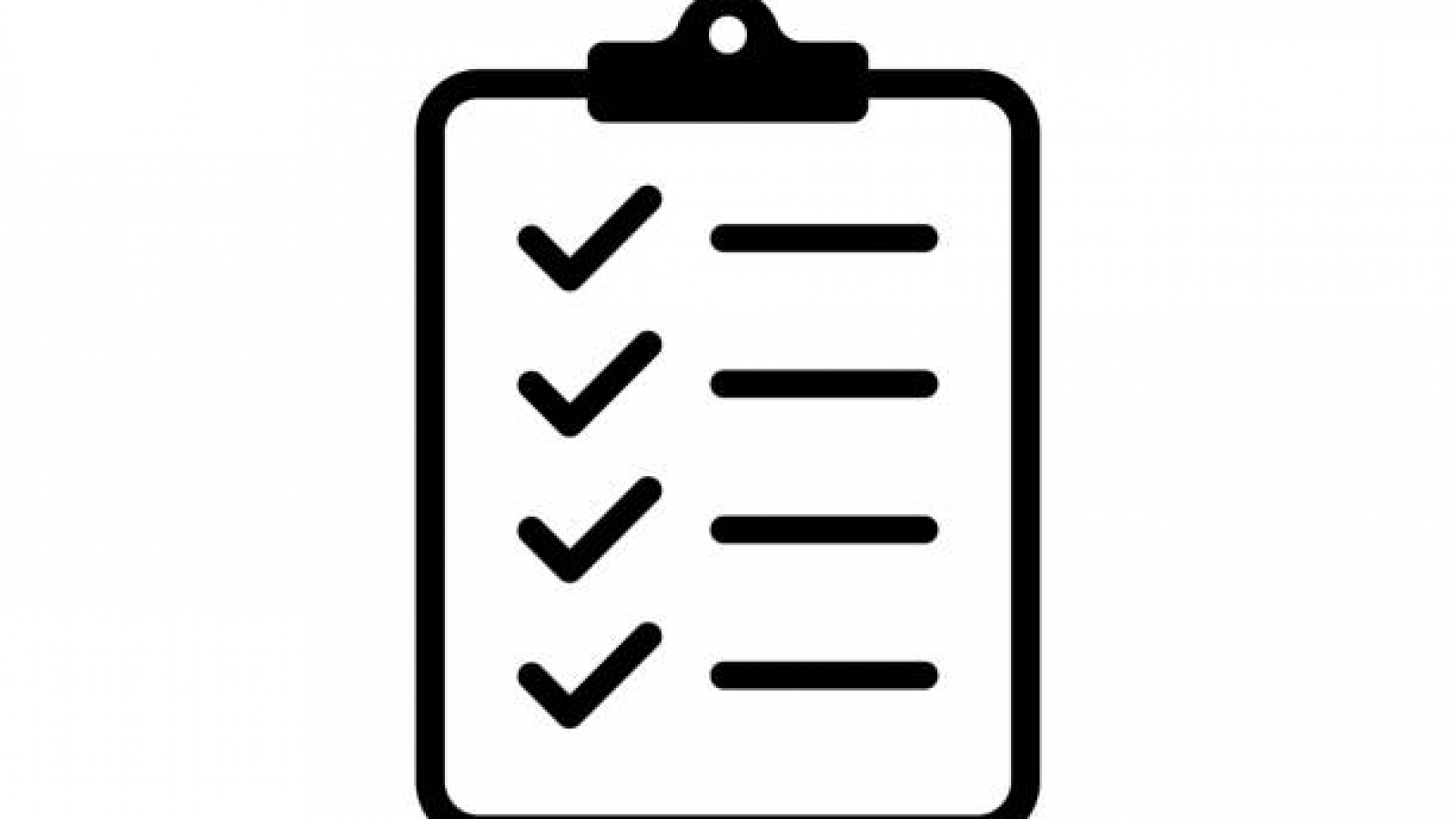 Icon clipboard checklist or document with checkmarck with text in flat style. EPS 10